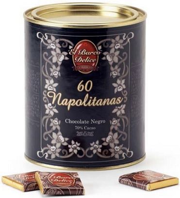 Napolitanas de Chocolate Negro 60 Unidades
